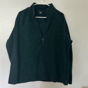 Women’s XL Eddie Bauer half zip fleece Dark Green